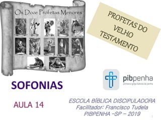1
ESCOLA BÍBLICA DISCIPULADORA
Facilitador: Francisco Tudela
PIBPENHA –SP - 2019
AULA 14
 