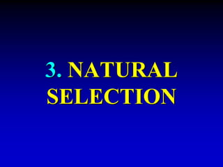 3. NATURAL 
SELECTION 
 