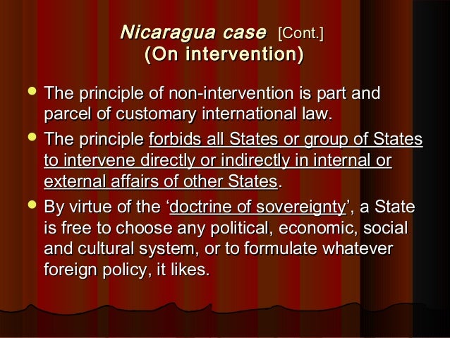 Non-Use of Force in International Law
