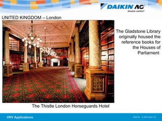 UNITED KINGDOM – London The Thistle London Horseguards Hotel  The Gladstone Library originally housed the reference books for the Houses of Parliament  