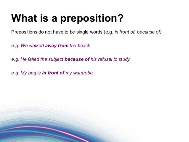 Founations Of Grammar 14 What Is A Preposition