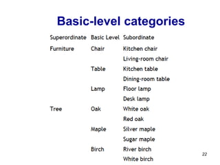 Basic-level categories
22
 