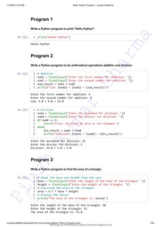 140 pythonexercises en -puyhon pour apprendre à programmer.pdf