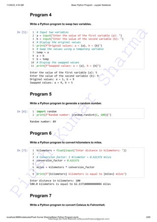 140 pythonexercises en -puyhon pour apprendre à programmer.pdf