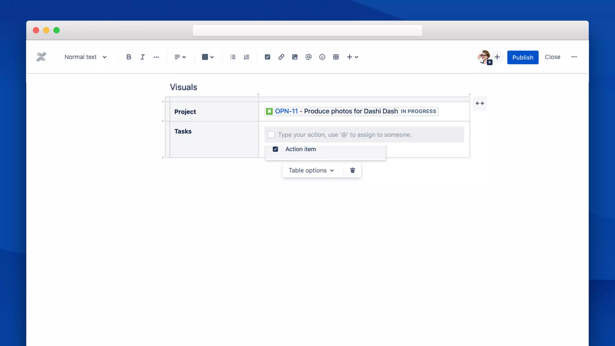 Priority
MEDIU
HIGH
LOW
R
/action
OPN-11 - Produce photos for Dashi Dash IN PROGRESS
 
