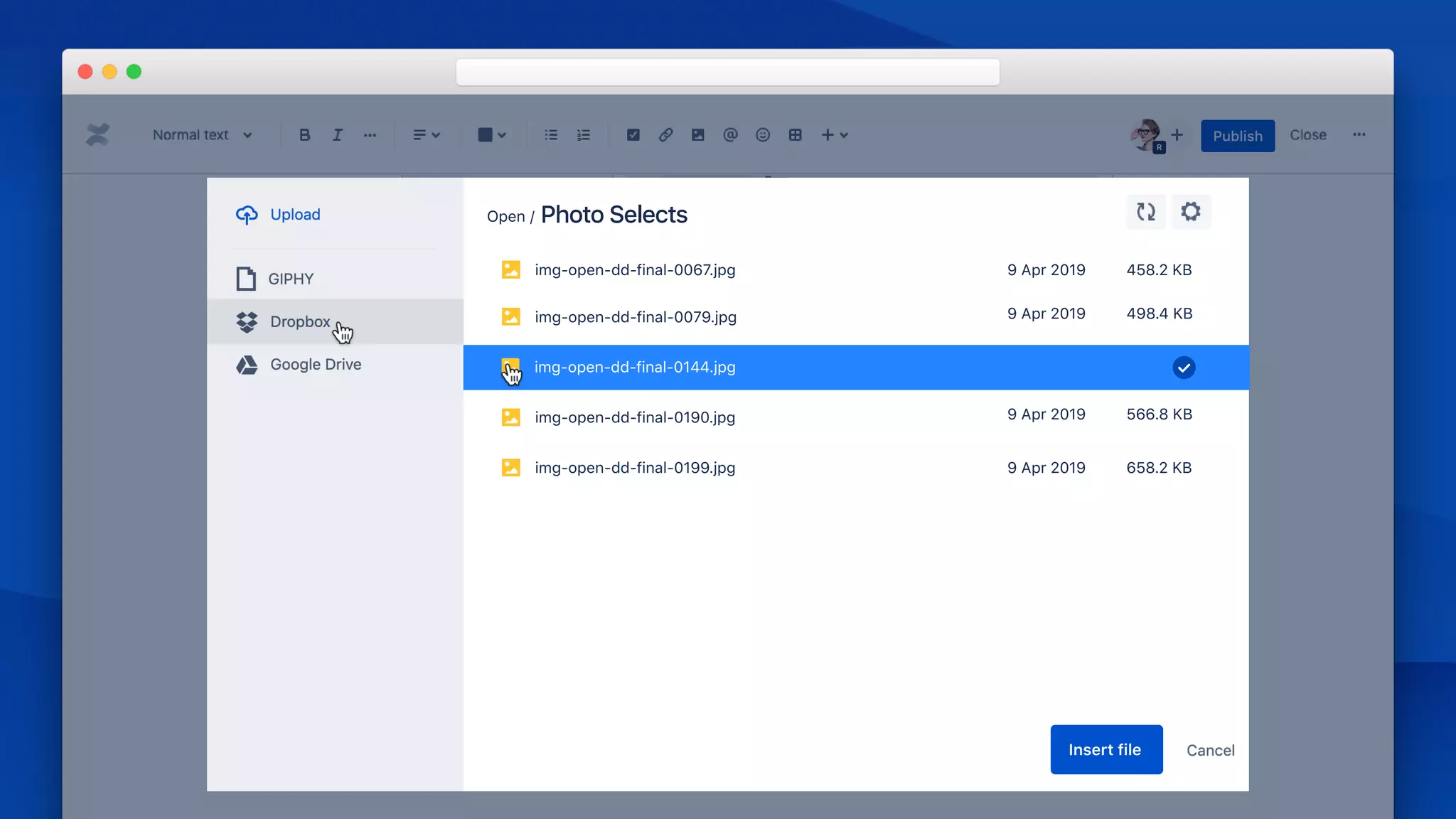 /action
OPN-11 - Produce photos for Dashi Dash IN PROGRESS
@Andre Run this image through post and color correction by
24 Apr 2019
@Kimberly Conﬁrm list of sizes we need.
Do the ﬁnal check on the images.@Will
R
Open /
img-open-dd-final-0067.jpg 458.2 KB
498.4 KB
655.2 KB
566.8 KB
658.2 KB
9 Apr 2019
9 Apr 2019
9 Apr 2019
9 Apr 2019
9 Apr 2019
img-open-dd-final-0079.jpg
img-open-dd-final-0144.jpg
img-open-dd-final-0199.jpg
img-open-dd-final-0190.jpg
Photo Selects
img-open-dd-final-0144.jpg
Insert file
 