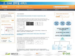 14/33
2. OAK 센트럴 서비스
 