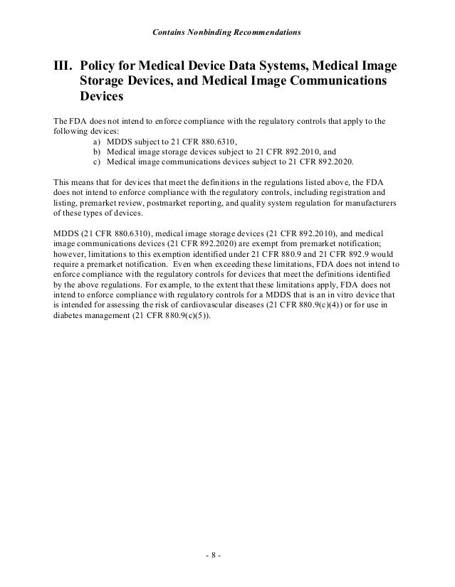 FDA Medical Device Guidance