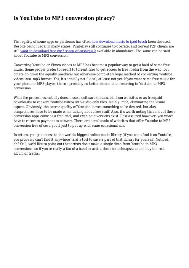 Mp3 piracy essay 03 image