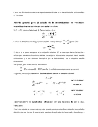 incertidumbre en las mediciones | PDF