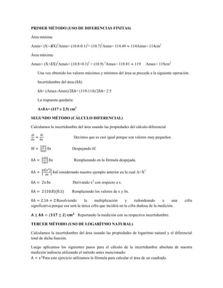 incertidumbre en las mediciones | PDF