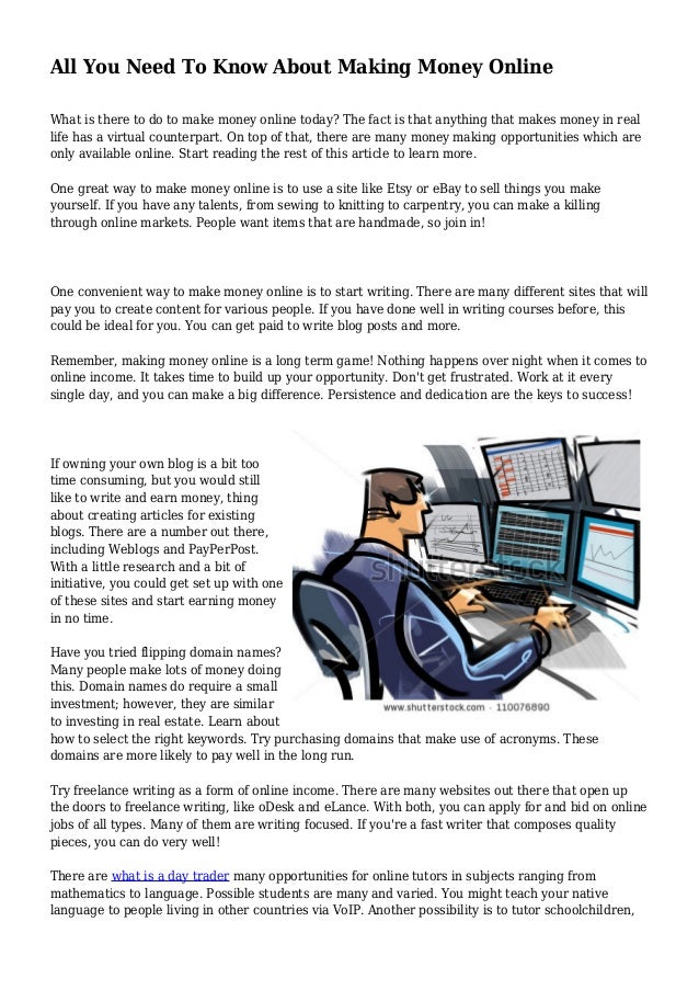 Online Writing For Income How To Start Making Money On Ebay Dsp - earn money from ebay without selling