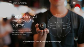 .CAMERA
Crowd-funded $350K, already start shipping!
 