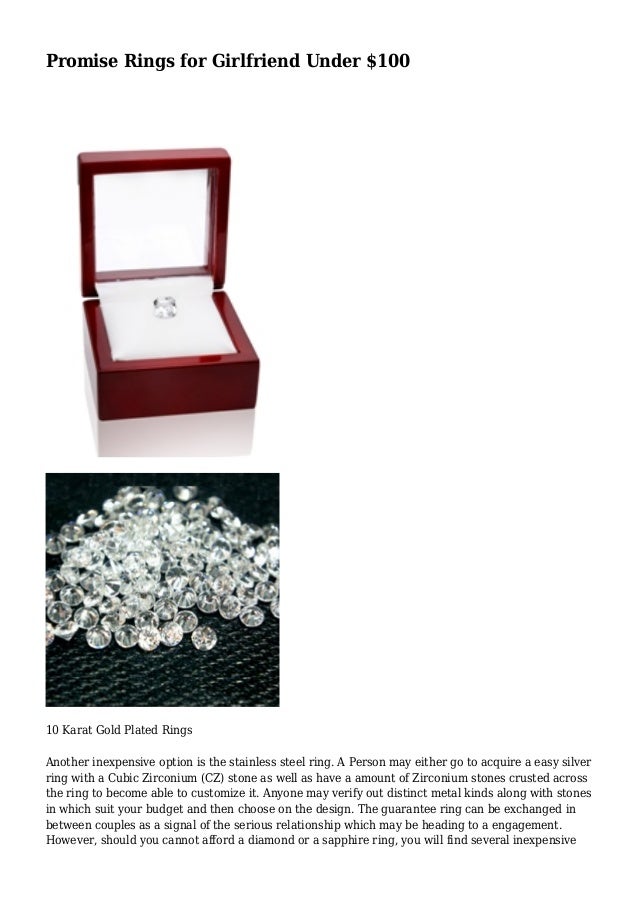 Promise Rings for Girlfriend Under 100