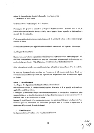 Coca-Cola : accord télétravail