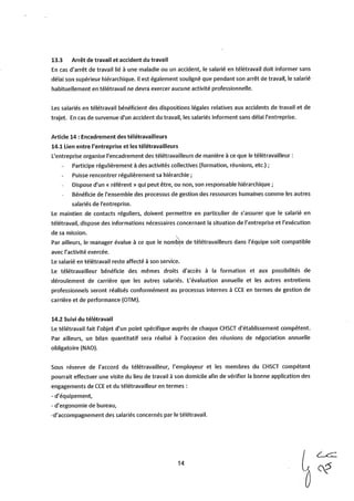 Coca-Cola : accord télétravail