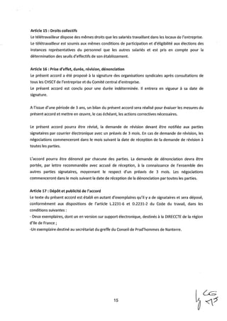 Coca-Cola : accord télétravail