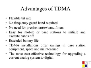 TDMA, FDMA, CDMA | PPT