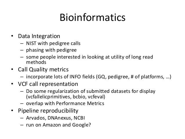 140127 bioinformatics wg summary