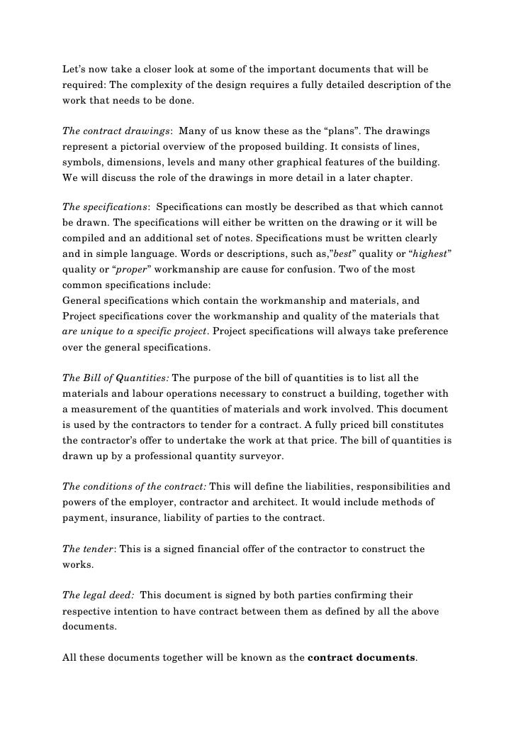 Read And Interpret Construction Drawings Specifications