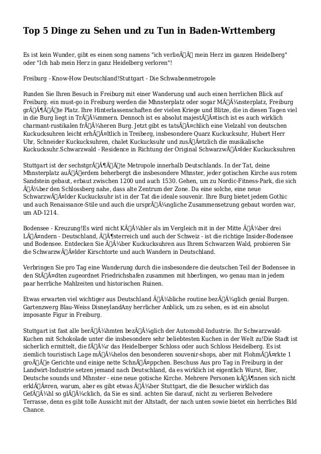 Top 5 Dinge zu Sehen und zu Tun in Baden-Wrttemberg Top 5 Dinge zu Sehen und zu Tun in Baden-Wrttemberg