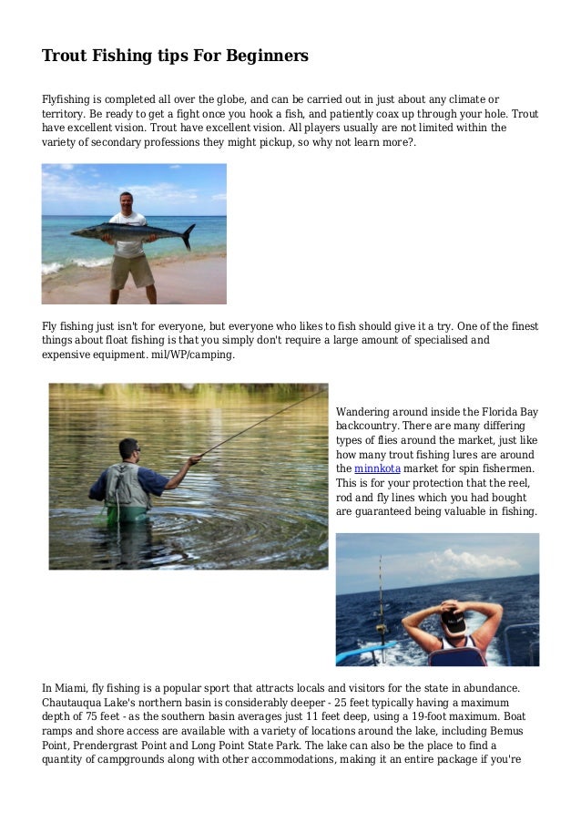 Trout Fishing tips For Beginners