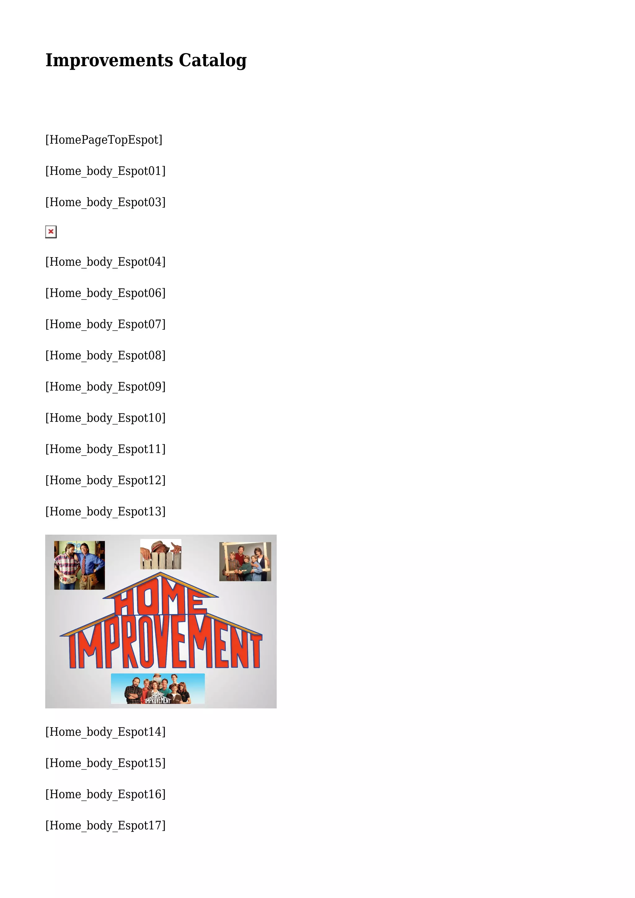 Improvements Catalog PDF