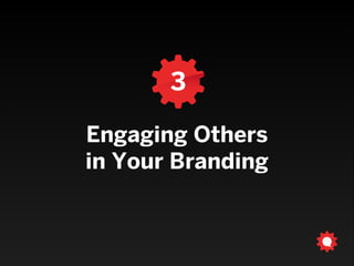 3
Engaging Others  
in Your Branding

 