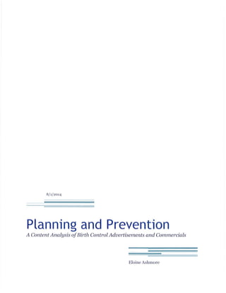 Planning and Prevention