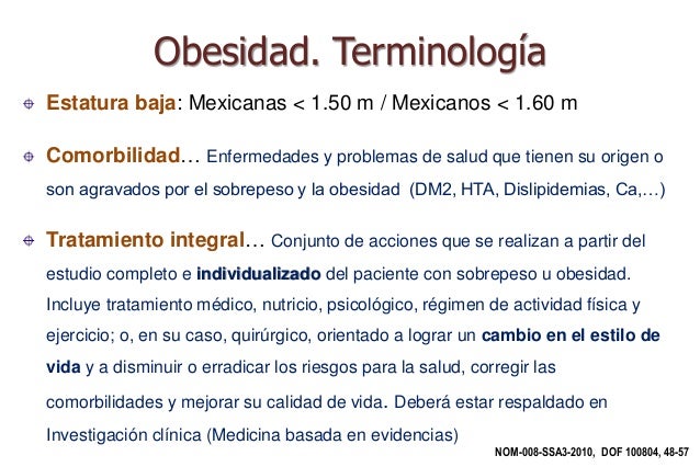 Norma oficial mexicana para el tratamiento integral del Norma oficial mexicana para el tratamiento integral del