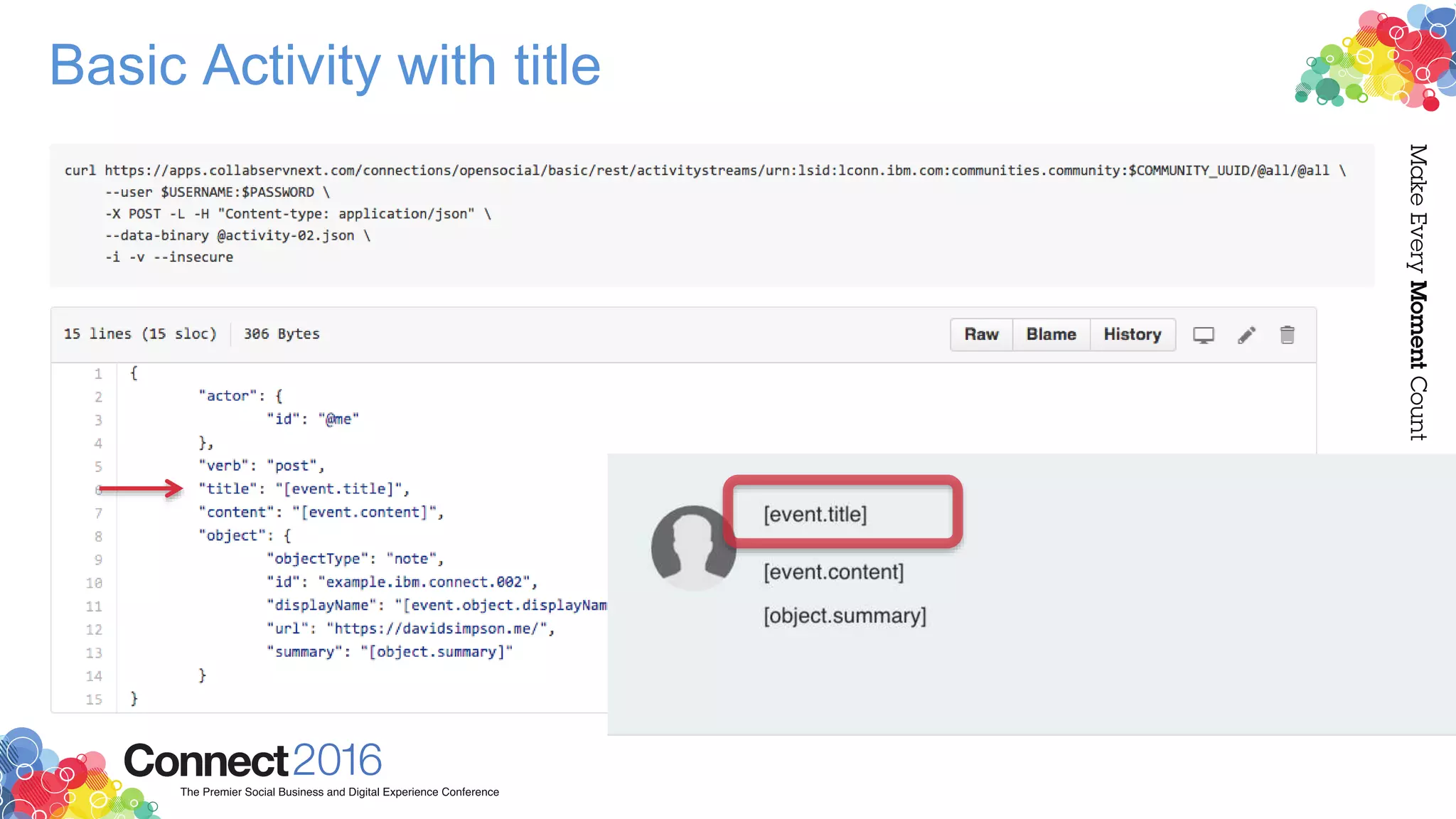 Basic Activity with title
 
