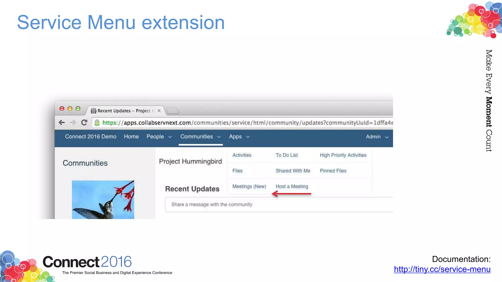 Service Menu extension
Documentation:
http://tiny.cc/service-menu
 