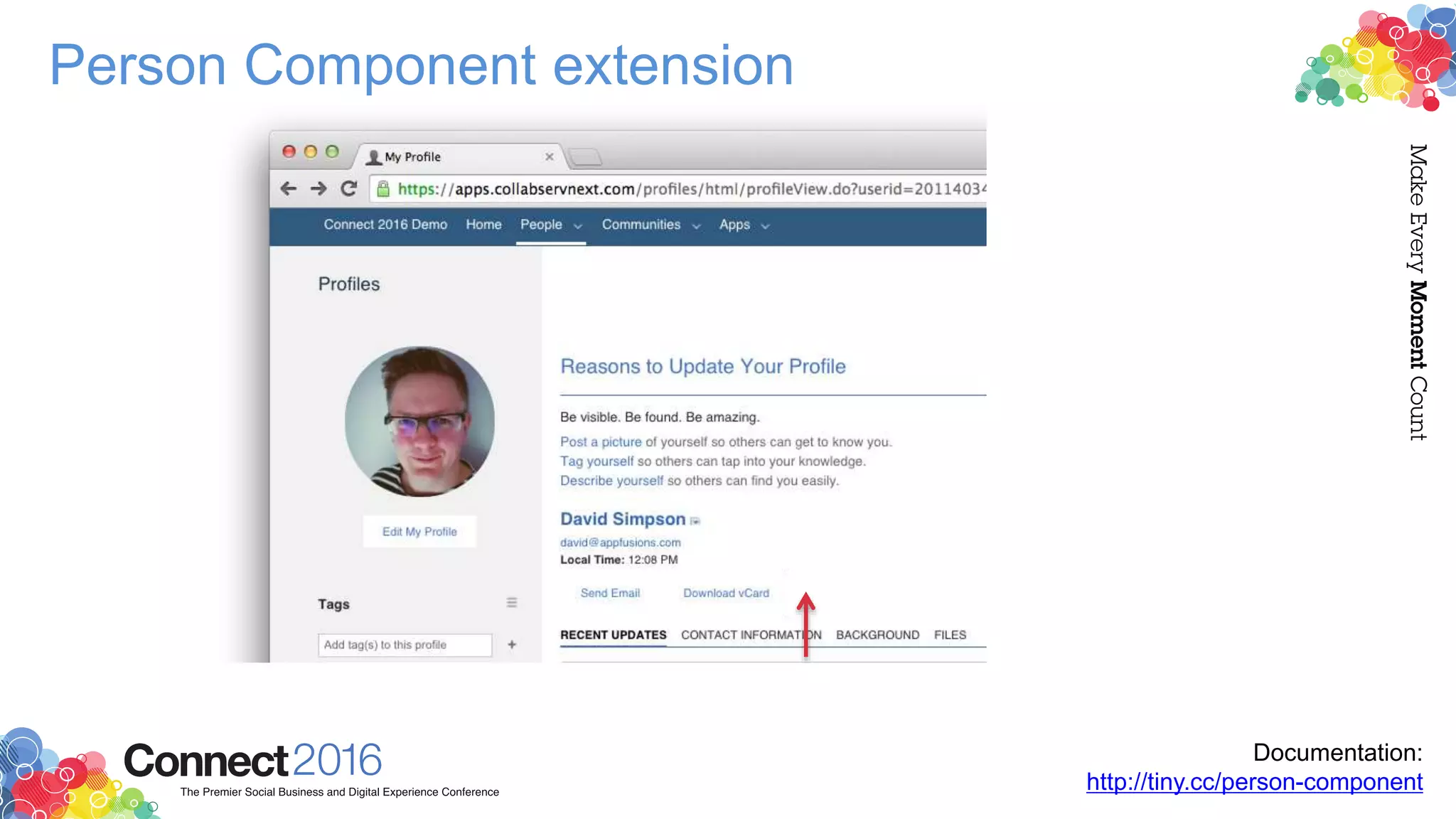 Person Component extension
Documentation:
http://tiny.cc/person-component
 
