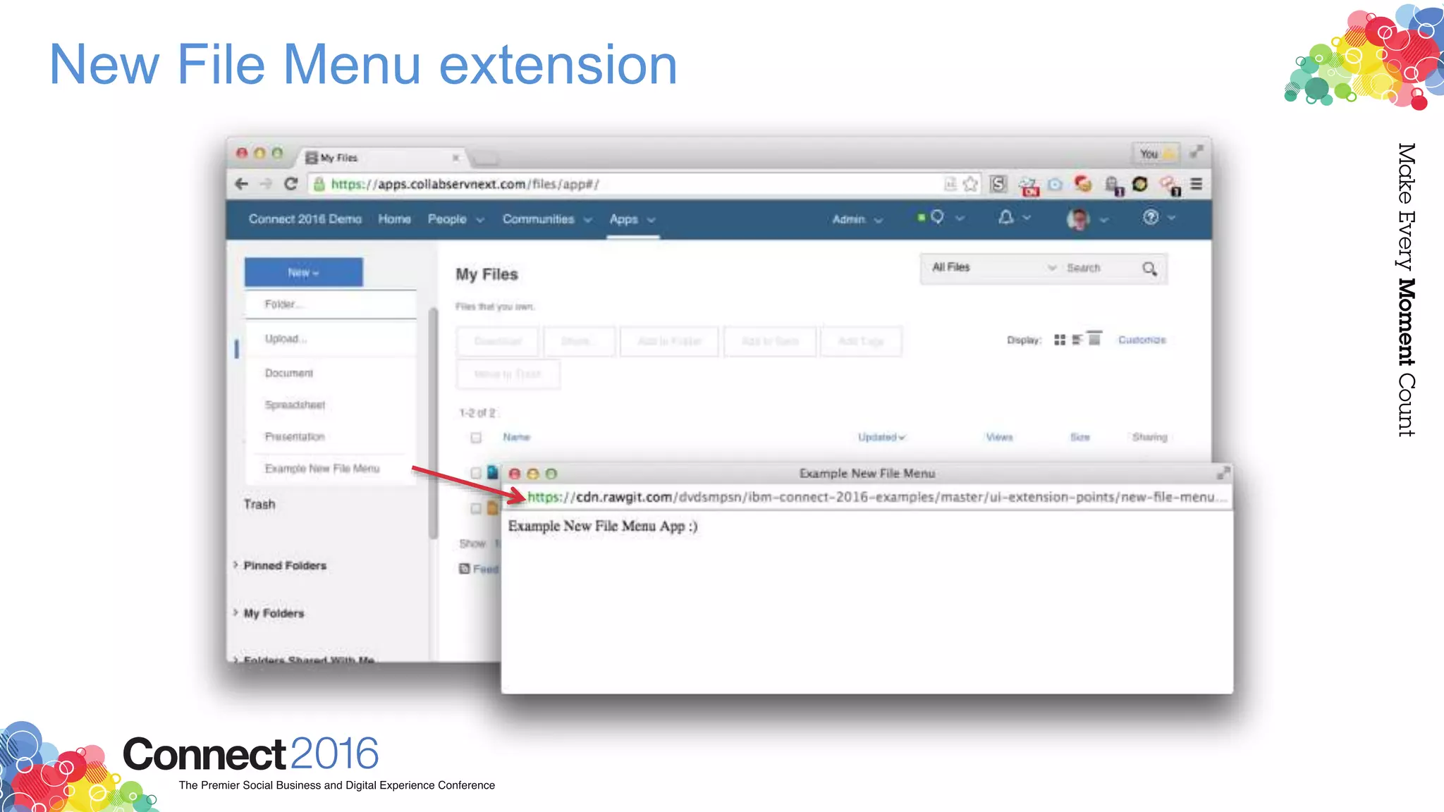 New File Menu extension
 