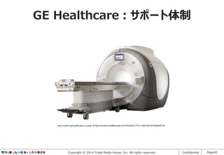 GE Healthcare：サポート体制

http://www3.gehealthcare.co.jp/ja-JP/Service/Service#tabs/tab1241ED83EC7F4114A819015FB4B09F3A

Copyright © 2014 Tribal Media House, Inc. All rights reserved.

Confidential

Page40

 