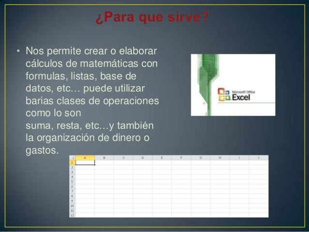 interfaz grafica de microsoft excel