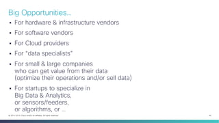 Big Opportunities…
§ 

For hardware & infrastructure vendors

§ 

For software vendors

§ 

For Cloud providers

§ 

F...