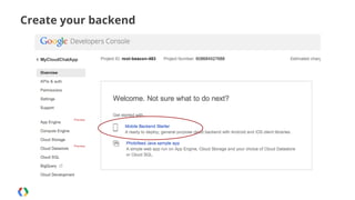 Create your backend

 