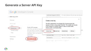Generate a Server API Key

 