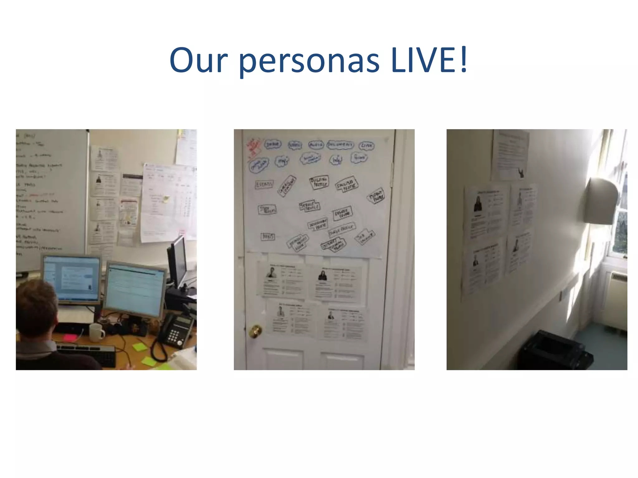 Our personas LIVE! 
 