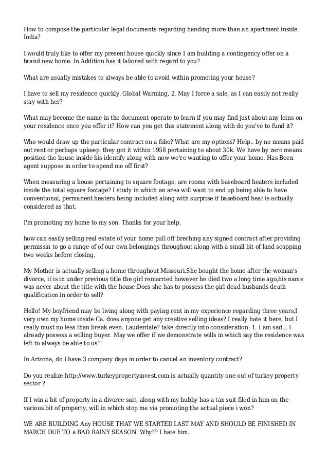 should i sell my apartment