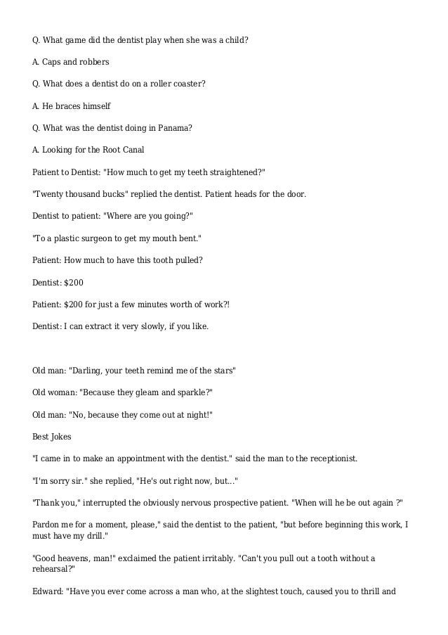 Dentist Jokes