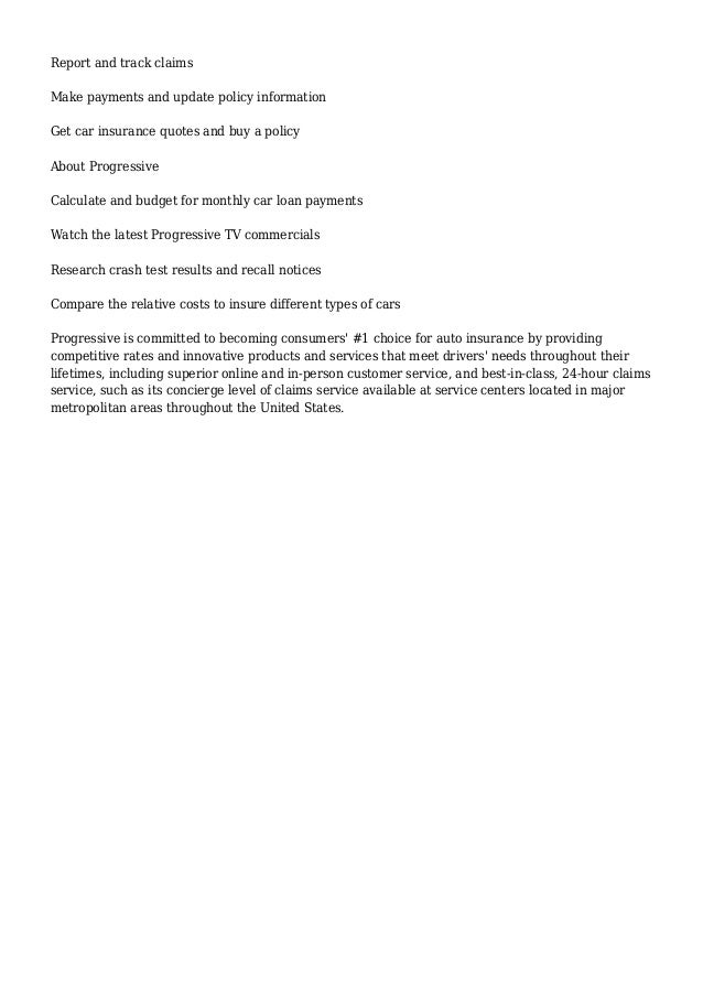Progressive Car Loan Customer Service Progressive Car Loan Customer Service