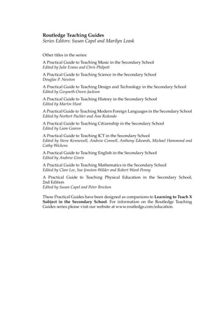 A Practical Guide to Teaching Computing and ICT in the Secondary School ...