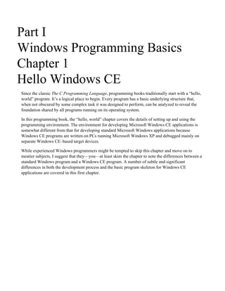 Programming Microsoft Windows CE NET 3rd Edition Douglas Boling | PDF