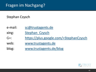 Immer dran denken
42
Indexierungsmanagement ist
wichtig, kümmert euch aber erstmal
um ein effizientes Crawling!
 