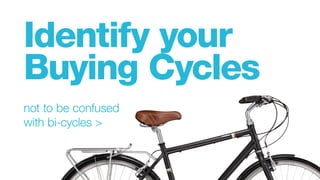 Identify your
Buying Cycles
not to be confused
with bi-cycles >
 
