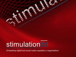 Embedding digital and social media capability in organisations

 
