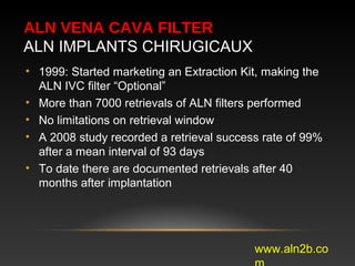 IVC FILTERS: WHAT IS IN THE MARKET NOWS | PPT