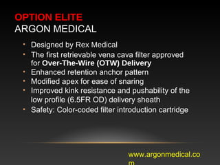 IVC FILTERS: WHAT IS IN THE MARKET NOWS | PPT